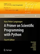Portada de A Primer on Scientific Programming with Python, 4th Edition