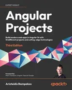 Portada de Angular Projects, 3rd Edition