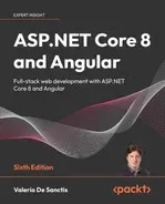 Portada de ASP.NET Core 8 and Angular 17, 6th Edition