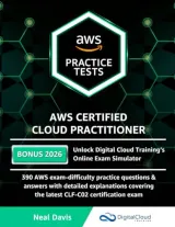 Portada de AWS Certified Cloud Practitioner Practice Tests