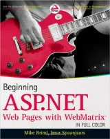 Portada de Beginning ASP.NET Web Pages with WebMatrix