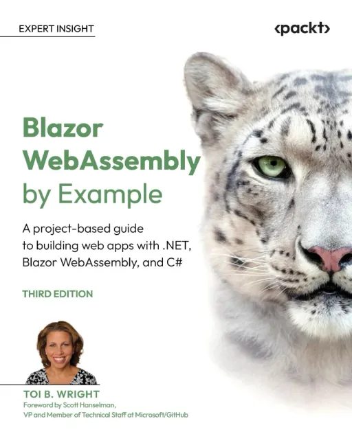 Portada de Blazor WebAssembly by Example, 3rd Edition