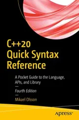 Portada de C++20 Quick Syntax Reference, 4th Edition