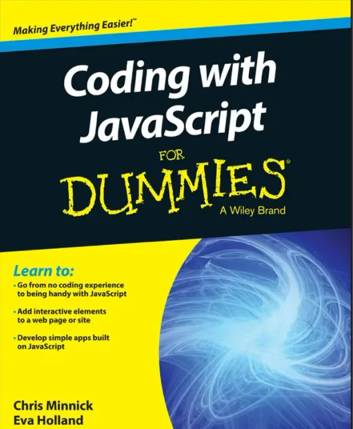 Portada de Coding with JavaScript For Dummies