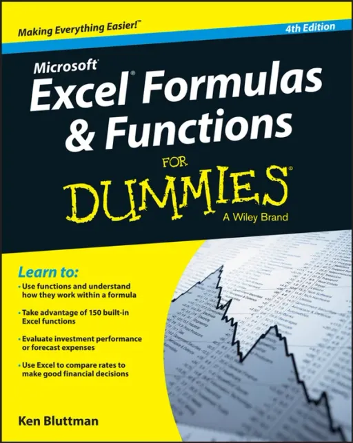 Portada de Excel Formulas and Functions For Dummies, 4th Edition