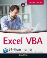 Portada de Excel VBA 24-Hour Trainer, 2nd Edition