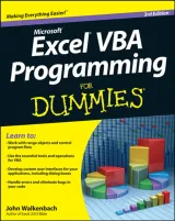 Portada de Excel VBA Programming For Dummies, 3rd Edition