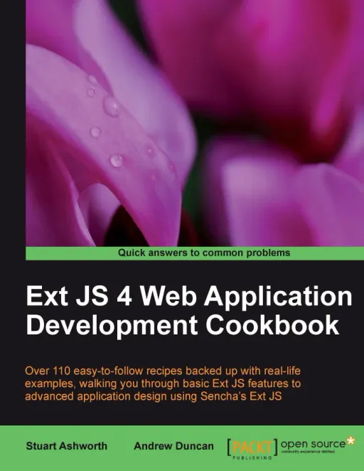 Portada de Ext JS 4 Web Application Development Cookbook