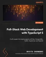Portada de Full-Stack Web Development with TypeScript 5