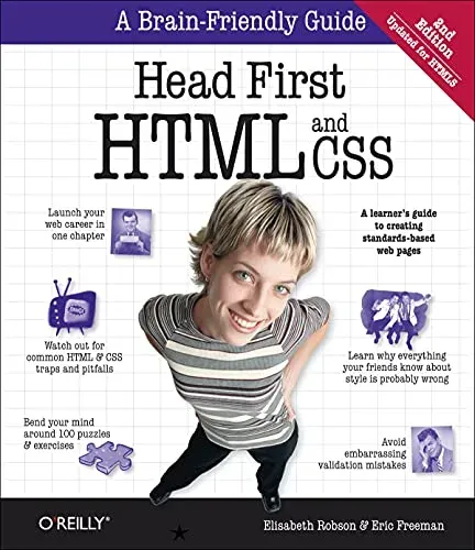 Portada de Head First HTML and CSS, 2nd Edition