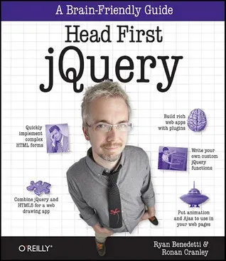 Portada de Head First jQuery