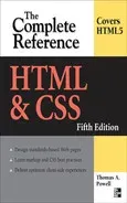 Portada de HTML & CSS The Complete Reference, 5th Edition