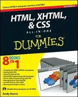Portada de HTML, XHTML And CSS All In One For Dummies, 2nd Edition