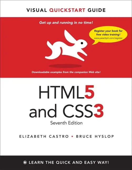 Portada de HTML5 and CSS3 Visual Quick Start Guide, 7th Edition
