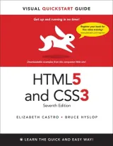 Portada de HTML5 and CSS3 Visual Quick Start Guide, 7th Edition
