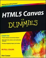 Portada de HTML5 Canvas For Dummies