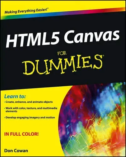 Portada de HTML5 Canvas For Dummies