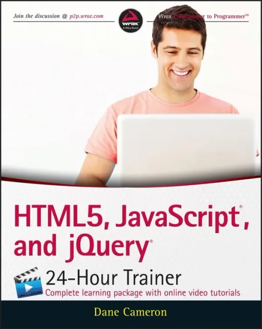 Portada de HTML5, JavaScript, and jQuery 24 Hour Trainer