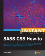 Portada de Instant SASS CSS How-to