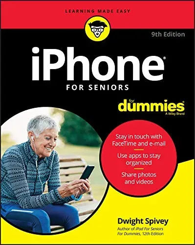 Portada de iPhone For Seniors For Dummies, 9th Edition