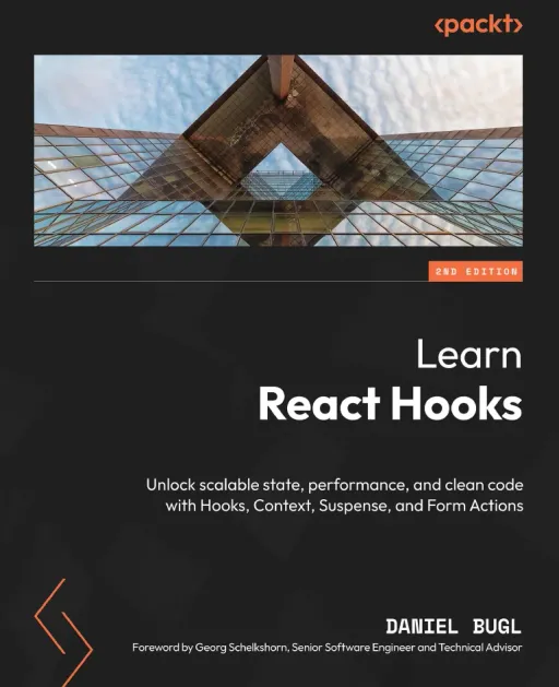 Portada de Learn React Hooks, 2nd Edition