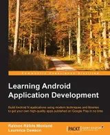 Portada de Learning Android Application Development