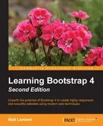 Portada de Learning Bootstrap 4, 2nd Edition