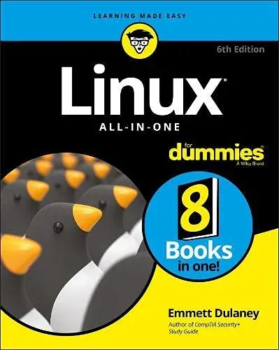 Portada de Linux All-In-One For Dummies, 6th Edition