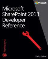 Portada de Microsoft SharePoint 2013 Developer Reference