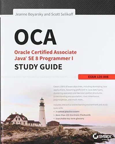 Portada de OCA Oracle Certified Associate Java SE 8 Programmer I Study Guide Exam 1Z0-808