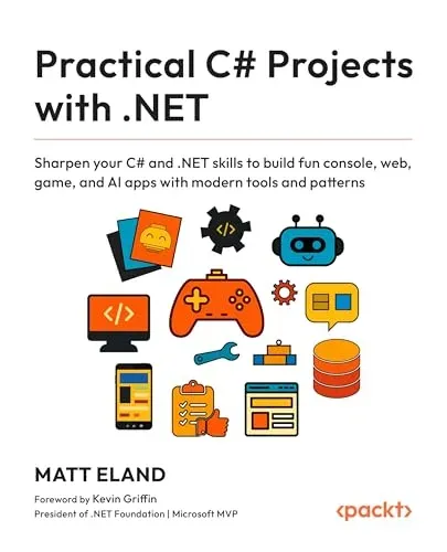 Portada de Practical C# Projects with .NET