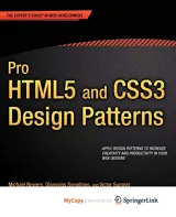 Portada de Pro HTML5 And CSS3 Design Patterns
