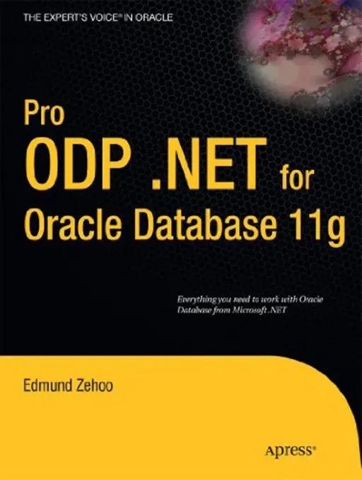 Portada de Pro ODP.NET for Oracle Database 11g