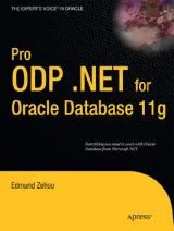 Portada de Pro ODP.NET for Oracle Database 11g