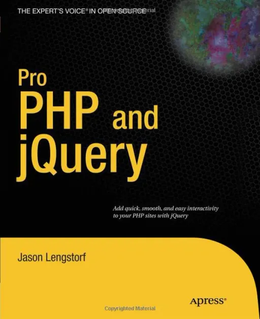 Portada de Pro PHP and jQuery