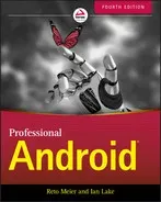 Portada de Professional Android, 4th Edition