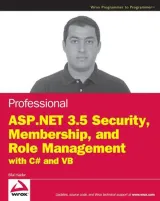 Portada de Professional ASP.NET 3.5 Security, Membership, and Role Management with C# and VB