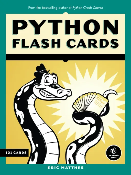 Portada de Python Flash Cards