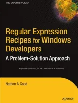 Portada de Regular Expression Recipes for Windows Developers