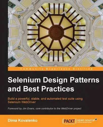 Portada de Selenium Design Patterns and Best Practices