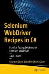 Portada de Selenium WebDriver Recipes in C#, 3rd Edition