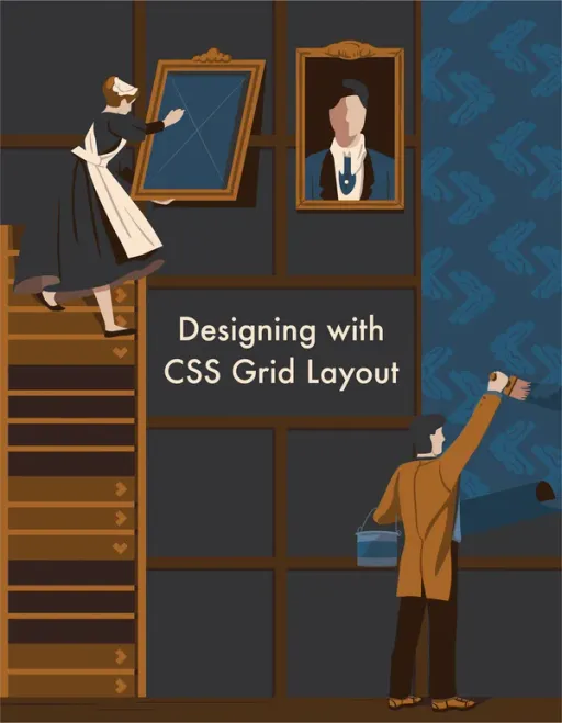 Portada de Sitepoint- Designing with CSS Grid Layout
