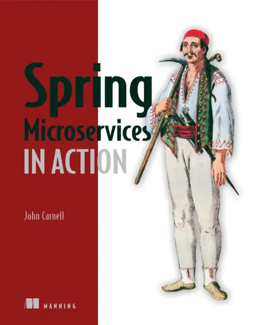 Portada de Spring Microservices in Action