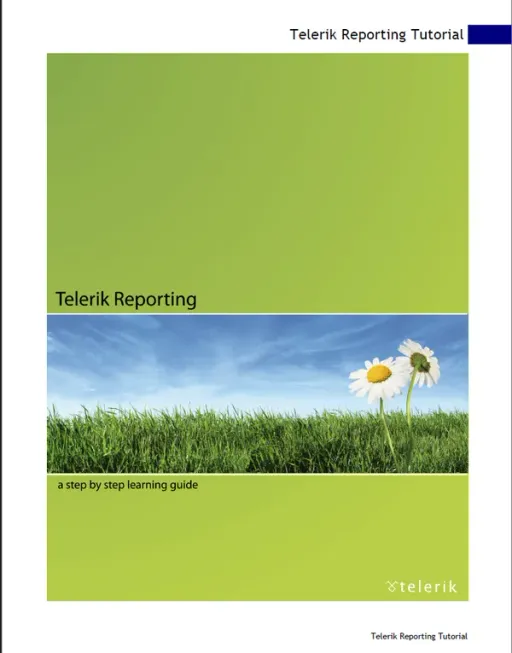 Portada de Telerik Reporting
